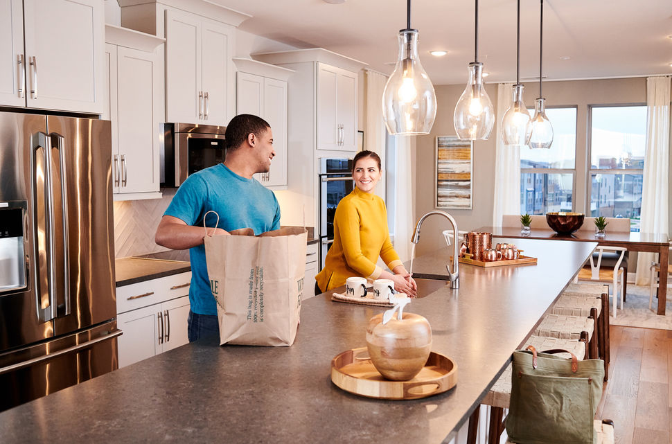 couple in kitchen